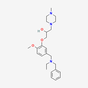 1-(5-{[benzyl(ethyl)amino]methyl}-2-methoxyphenoxy)-3-(4-methyl-1-piperazinyl)-2-propanol