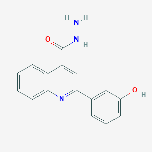 molecular formula C16H13N3O2 B6077726 2-(3-hydroxyphenyl)-4-quinolinecarbohydrazide 