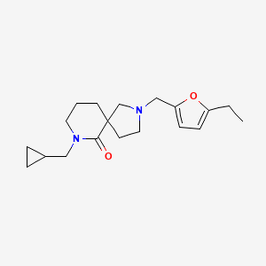 molecular formula C19H28N2O2 B6077755 7-(cyclopropylmethyl)-2-[(5-ethyl-2-furyl)methyl]-2,7-diazaspiro[4.5]decan-6-one 