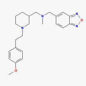 molecular formula C23H30N4O2 B6077841 (2,1,3-benzoxadiazol-5-ylmethyl)({1-[2-(4-methoxyphenyl)ethyl]-3-piperidinyl}methyl)methylamine 
