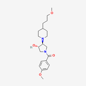 molecular formula C21H32N2O4 B6077875 (3S*,4S*)-1-(4-methoxybenzoyl)-4-[4-(3-methoxypropyl)-1-piperidinyl]-3-pyrrolidinol 