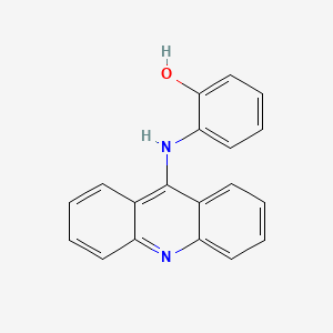 molecular formula C19H14N2O B6077915 2-(9-acridinylamino)phenol CAS No. 75776-02-2