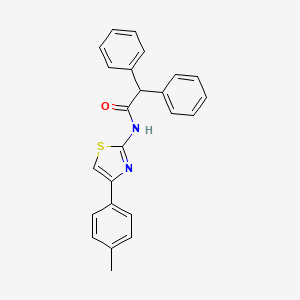 molecular formula C24H20N2OS B6077999 N-[4-(4-methylphenyl)-1,3-thiazol-2-yl]-2,2-diphenylacetamide 
