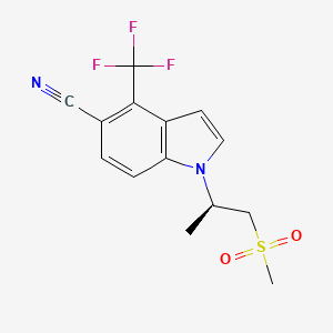 molecular formula C14H13F3N2O2S B607813 GSK-2881078 CAS No. 1539314-06-1