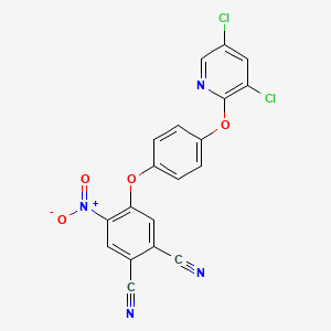 molecular formula C19H8Cl2N4O4 B6078214 4-{4-[(3,5-dichloropyridin-2-yl)oxy]phenoxy}-5-nitrophthalonitrile 