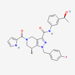 molecular formula C28H28FN5O3 B607827 GSK321 CAS No. 1816331-63-1