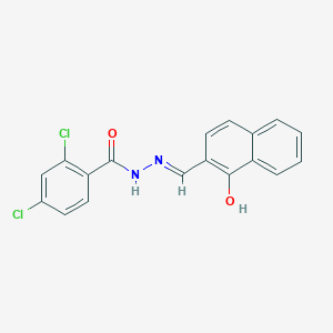 molecular formula C18H12Cl2N2O2 B6078436 2,4-dichloro-N'-[(1-hydroxy-2-naphthyl)methylene]benzohydrazide 