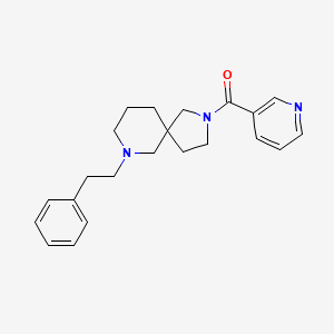 molecular formula C22H27N3O B6078478 7-(2-phenylethyl)-2-(3-pyridinylcarbonyl)-2,7-diazaspiro[4.5]decane 