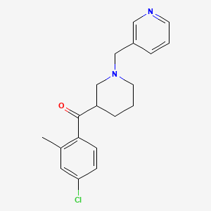 molecular formula C19H21ClN2O B6078556 (4-chloro-2-methylphenyl)[1-(3-pyridinylmethyl)-3-piperidinyl]methanone 