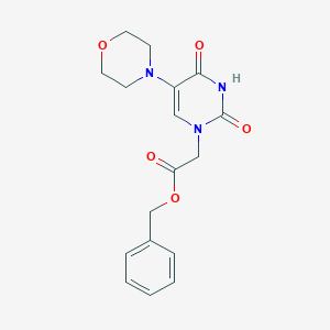 molecular formula C17H19N3O5 B6078561 benzyl (5-morpholin-4-yl-2,4-dioxo-3,4-dihydropyrimidin-1(2H)-yl)acetate 