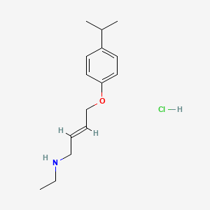 molecular formula C15H24ClNO B6078601 N-ethyl-4-(4-isopropylphenoxy)but-2-en-1-amine hydrochloride 