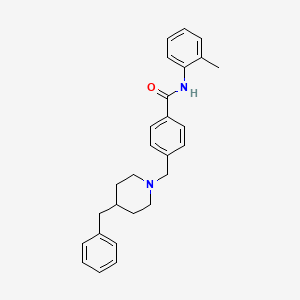 molecular formula C27H30N2O B6078665 4-[(4-benzyl-1-piperidinyl)methyl]-N-(2-methylphenyl)benzamide 