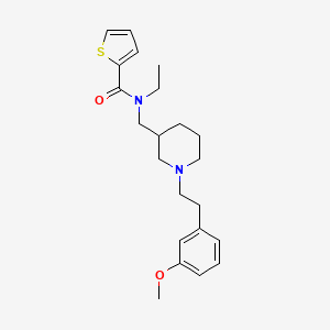 molecular formula C22H30N2O2S B6078676 N-ethyl-N-({1-[2-(3-methoxyphenyl)ethyl]-3-piperidinyl}methyl)-2-thiophenecarboxamide 