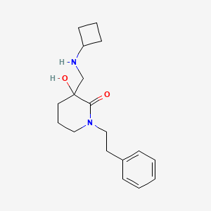 molecular formula C18H26N2O2 B6078848 3-[(cyclobutylamino)methyl]-3-hydroxy-1-(2-phenylethyl)-2-piperidinone 