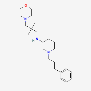 molecular formula C23H39N3O B6078881 N-[2,2-dimethyl-3-(4-morpholinyl)propyl]-1-(3-phenylpropyl)-3-piperidinamine 