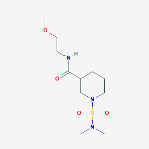 molecular formula C11H23N3O4S B6078892 1-[(dimethylamino)sulfonyl]-N-(2-methoxyethyl)-3-piperidinecarboxamide 