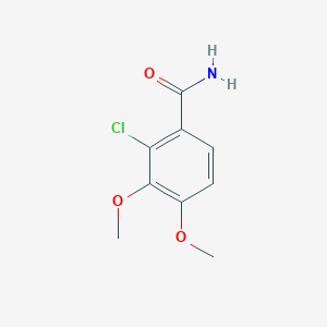 molecular formula C9H10ClNO3 B060789 2-氯-3,4-二甲氧基苯甲酰胺 CAS No. 175136-02-4