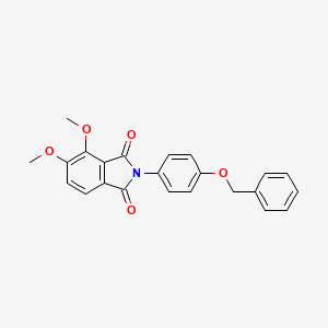 molecular formula C23H19NO5 B6078921 2-[4-(benzyloxy)phenyl]-4,5-dimethoxy-1H-isoindole-1,3(2H)-dione 