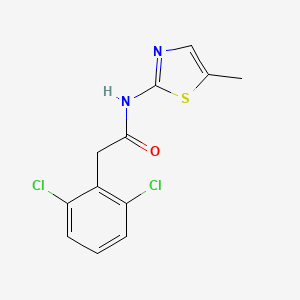 molecular formula C12H10Cl2N2OS B6078936 2-(2,6-dichlorophenyl)-N-(5-methyl-1,3-thiazol-2-yl)acetamide 