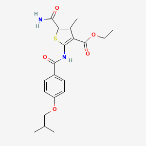 ethyl 5-(aminocarbonyl)-2-[(4-isobutoxybenzoyl)amino]-4-methyl-3-thiophenecarboxylate