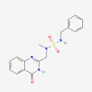 molecular formula C17H18N4O3S B6078953 N'-benzyl-N-methyl-N-[(4-oxo-3,4-dihydroquinazolin-2-yl)methyl]sulfamide 