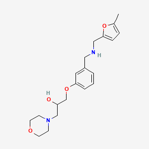 molecular formula C20H28N2O4 B6079082 1-[3-({[(5-methyl-2-furyl)methyl]amino}methyl)phenoxy]-3-(4-morpholinyl)-2-propanol 