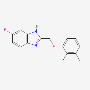 molecular formula C16H15FN2O B6079176 2-[(2,3-dimethylphenoxy)methyl]-5-fluoro-1H-benzimidazole 