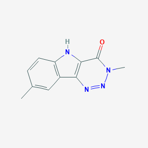 molecular formula C11H10N4O B6079192 3,8-dimethyl-3,5-dihydro-4H-[1,2,3]triazino[5,4-b]indol-4-one 