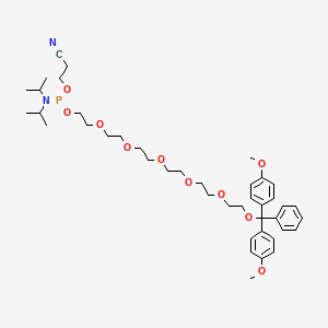 molecular formula C36H57N2O10P B607940 Spacer Phosphoramidite 18 CAS No. 125607-09-2