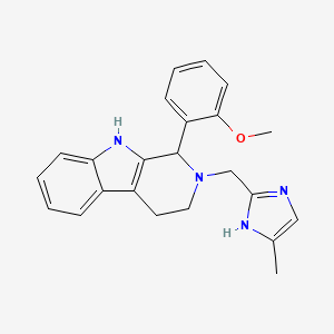 molecular formula C23H24N4O B6079434 1-(2-methoxyphenyl)-2-[(4-methyl-1H-imidazol-2-yl)methyl]-2,3,4,9-tetrahydro-1H-beta-carboline 