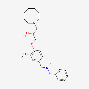 molecular formula C26H38N2O3 B6079443 1-(1-azocanyl)-3-(4-{[benzyl(methyl)amino]methyl}-2-methoxyphenoxy)-2-propanol 