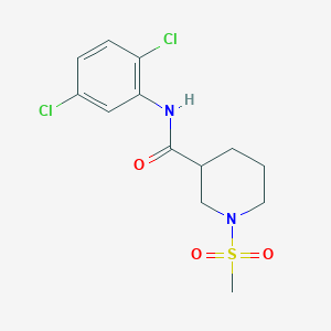 molecular formula C13H16Cl2N2O3S B6079493 N-(2,5-dichlorophenyl)-1-(methylsulfonyl)-3-piperidinecarboxamide 