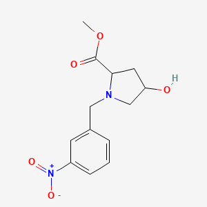 molecular formula C13H16N2O5 B6079560 methyl 4-hydroxy-1-(3-nitrobenzyl)prolinate 