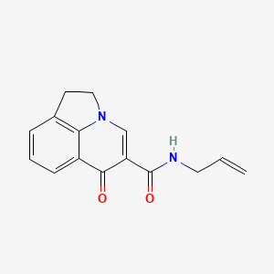 molecular formula C15H14N2O2 B6079575 N-allyl-6-oxo-1,2-dihydro-6H-pyrrolo[3,2,1-ij]quinoline-5-carboxamide 