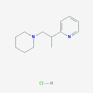molecular formula C13H21ClN2 B6079583 2-[1-methyl-2-(1-piperidinyl)ethyl]pyridine hydrochloride 