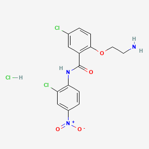 molecular formula C15H14Cl3N3O4 B607959 盐酸 HJC0152 CAS No. 1420290-99-8