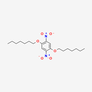 molecular formula C20H32N2O6 B6079696 1,4-bis(heptyloxy)-2,5-dinitrobenzene 