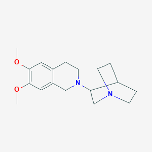 molecular formula C18H26N2O2 B6079709 2-(1-azabicyclo[2.2.2]oct-3-yl)-6,7-dimethoxy-1,2,3,4-tetrahydroisoquinoline 