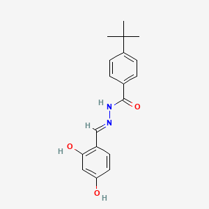 molecular formula C18H20N2O3 B6079786 4-tert-butyl-N'-(2,4-dihydroxybenzylidene)benzohydrazide 