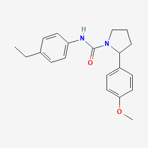 molecular formula C20H24N2O2 B6079805 N-(4-ethylphenyl)-2-(4-methoxyphenyl)-1-pyrrolidinecarboxamide 