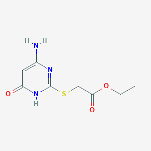 ethyl [(4-amino-6-hydroxy-2-pyrimidinyl)thio]acetate