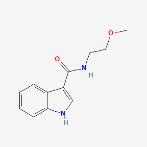 molecular formula C12H14N2O2 B6079840 N-(2-methoxyethyl)-1H-indole-3-carboxamide 