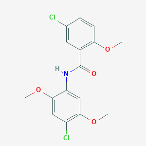 molecular formula C16H15Cl2NO4 B6079903 5-chloro-N-(4-chloro-2,5-dimethoxyphenyl)-2-methoxybenzamide 