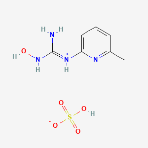 molecular formula C7H12N4O5S B6079912 N''-hydroxy-N-(6-methyl-2-pyridinyl)guanidine sulfate (salt) 