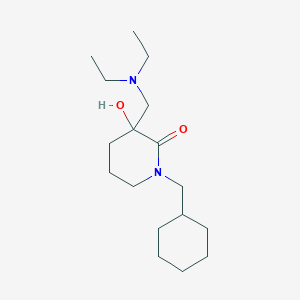 molecular formula C17H32N2O2 B6079926 1-(cyclohexylmethyl)-3-[(diethylamino)methyl]-3-hydroxy-2-piperidinone 