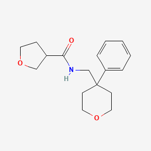 molecular formula C17H23NO3 B6079952 N-[(4-phenyltetrahydro-2H-pyran-4-yl)methyl]tetrahydro-3-furancarboxamide 