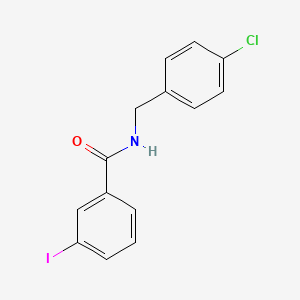 molecular formula C14H11ClINO B6079968 N-(4-chlorobenzyl)-3-iodobenzamide CAS No. 6185-10-0