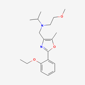 molecular formula C19H28N2O3 B6080062 N-{[2-(2-ethoxyphenyl)-5-methyl-1,3-oxazol-4-yl]methyl}-N-(2-methoxyethyl)-2-propanamine 