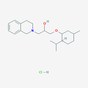 molecular formula C22H36ClNO2 B6080083 1-(3,4-dihydro-2(1H)-isoquinolinyl)-3-[(2-isopropyl-5-methylcyclohexyl)oxy]-2-propanol hydrochloride 