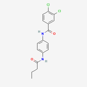 molecular formula C17H16Cl2N2O2 B6080153 N-[4-(butyrylamino)phenyl]-3,4-dichlorobenzamide 